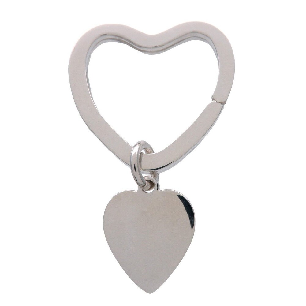Tiffany & Co Heart Key Ring Sterling Silver Keychain